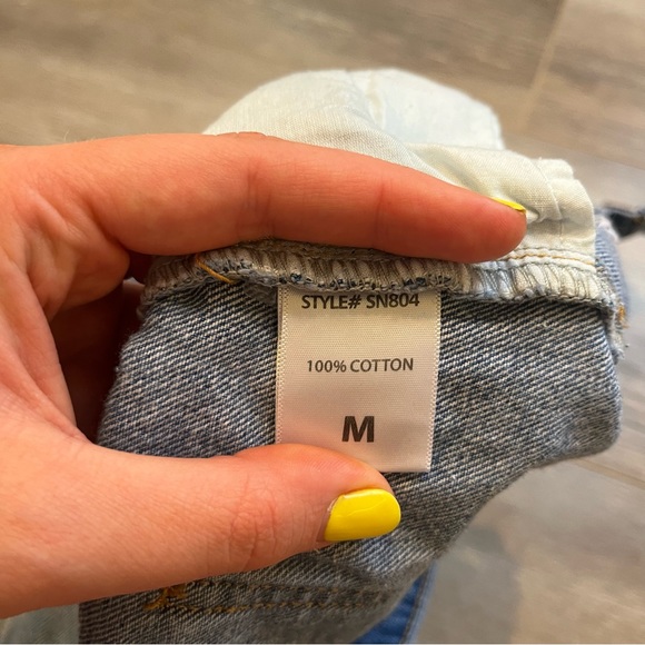 Fashion Nova Day Dreamer Distressed Denim Shorts - Picture 6 of 6